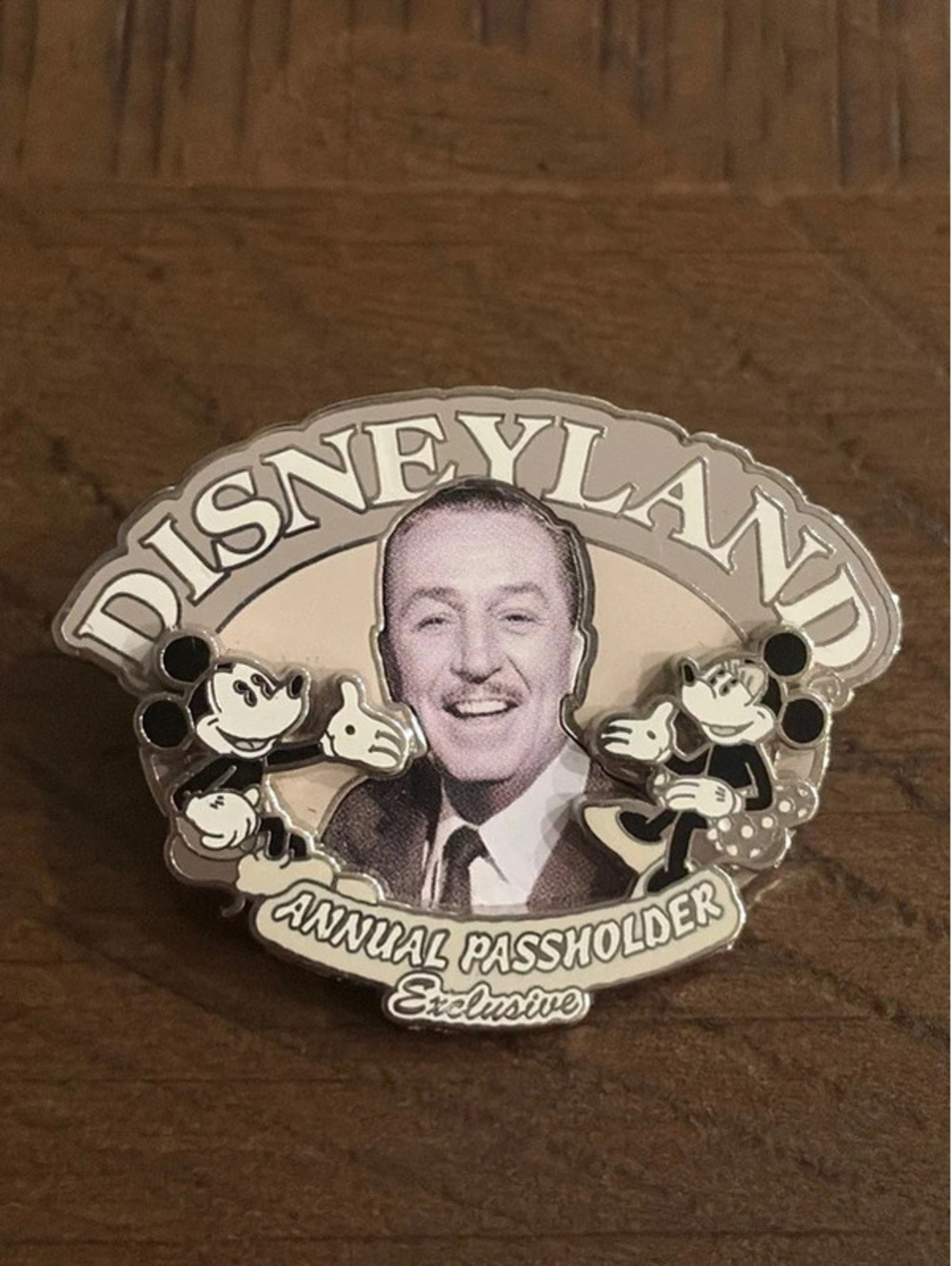 Disneyland Walt Disney 100th Birthday Mickey Minnie Passholder LE 5000 Pin 2001